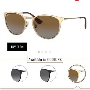 Erika Ray-bans polarized gold